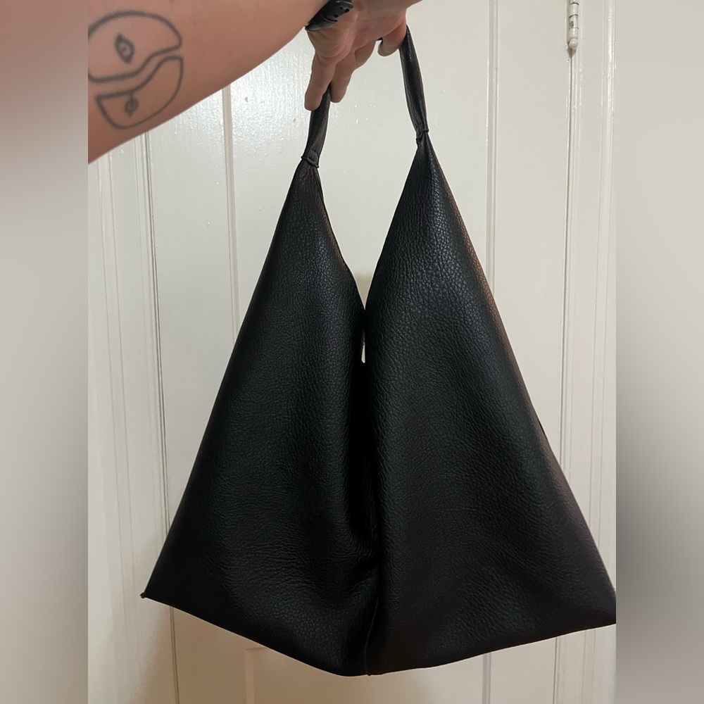 Foxblood Triangle Slouchy Bag